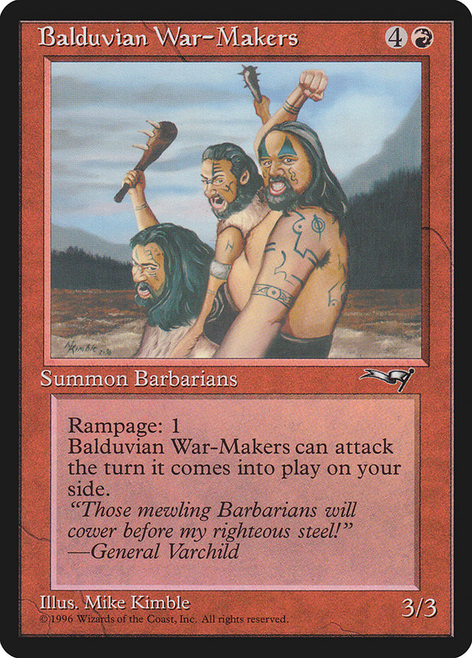 Balduvian War-Makers (Treeline Background) [Alliances] | Tabernacle Games