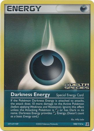 Darkness Energy (103/113) (Stamped) [EX: Delta Species] | Tabernacle Games