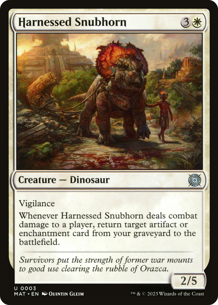 Harnessed Snubhorn [March of the Machine: The Aftermath] | Tabernacle Games