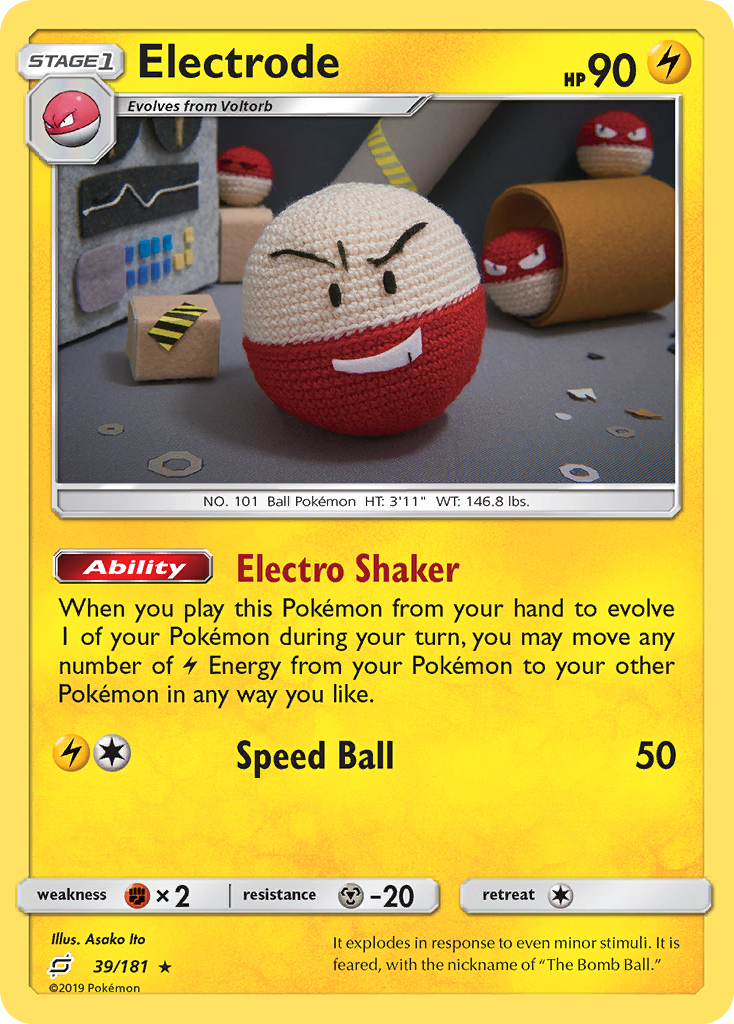 Electrode (39/181) [Sun & Moon: Team Up] | Tabernacle Games