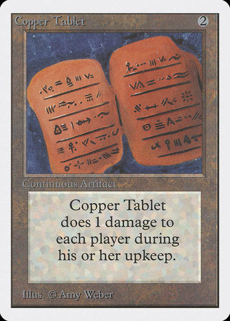 Copper Tablet [Unlimited Edition] | Tabernacle Games