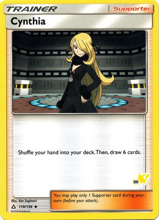 Cynthia (119/156) (Pikachu Stamp #50) [Battle Academy 2020] | Tabernacle Games