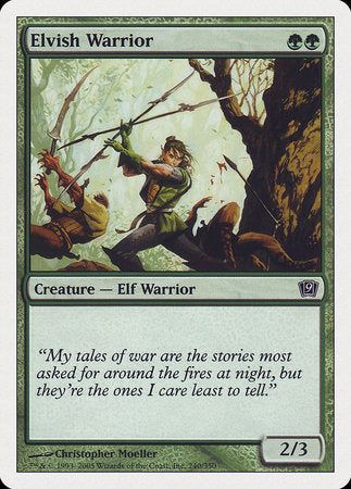 Elvish Warrior [Ninth Edition] | Tabernacle Games