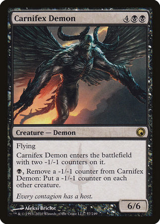 Carnifex Demon [Scars of Mirrodin] | Tabernacle Games