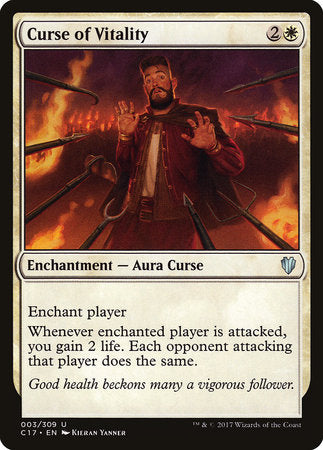Curse of Vitality [Commander 2017] | Tabernacle Games