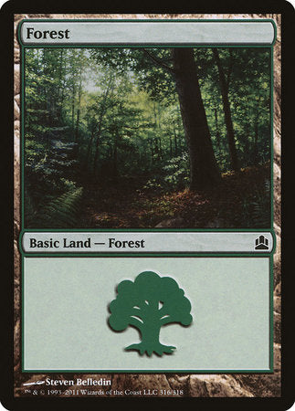 Forest (316) [Commander 2011] | Tabernacle Games