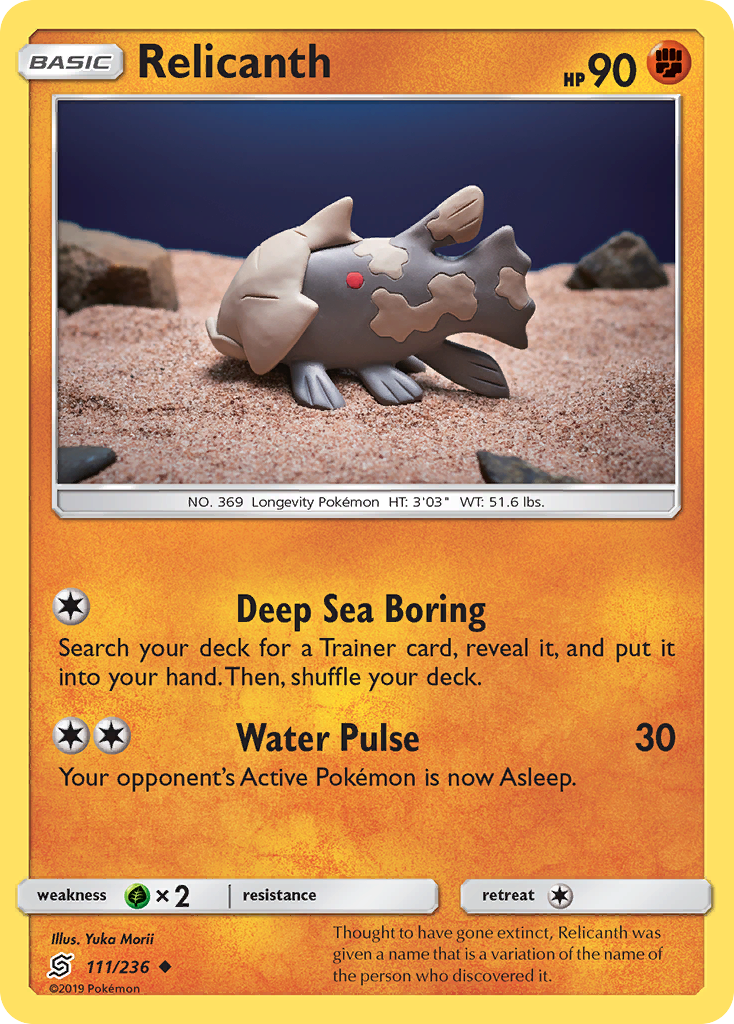 Relicanth (111/236) [Sun & Moon: Unified Minds] | Tabernacle Games
