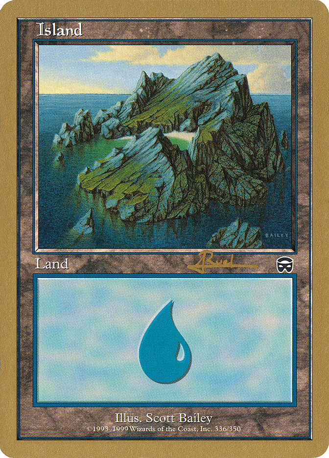 Island (ar336a) (Antoine Ruel) [World Championship Decks 2001] | Tabernacle Games