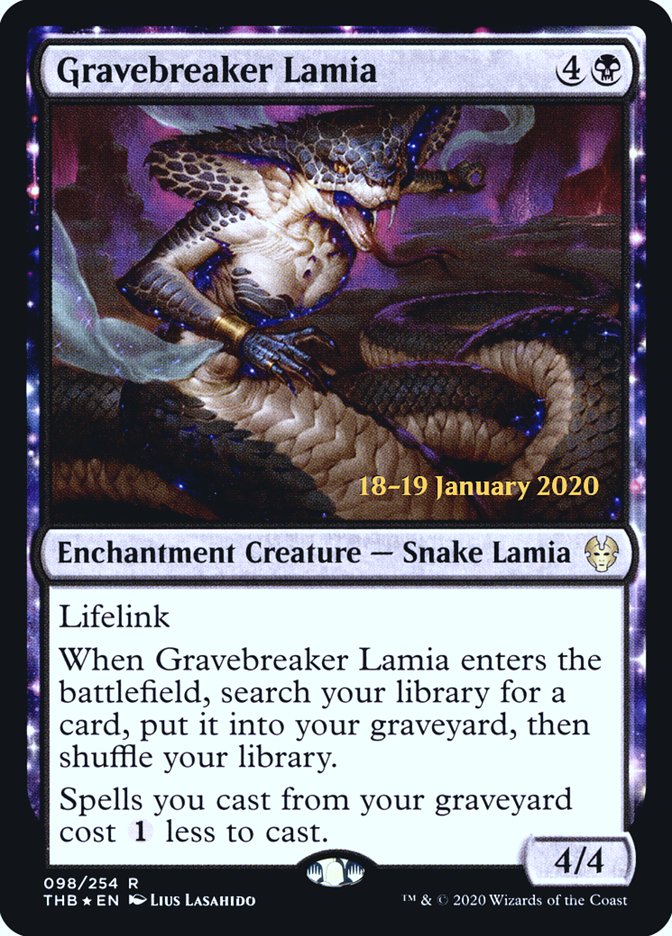 Gravebreaker Lamia [Theros Beyond Death Prerelease Promos] | Tabernacle Games