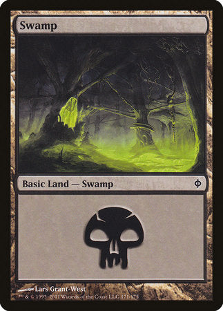 Swamp (171) [New Phyrexia] | Tabernacle Games