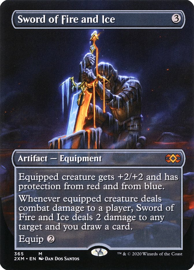 Sword of Fire and Ice (Borderless) [Double Masters] | Tabernacle Games