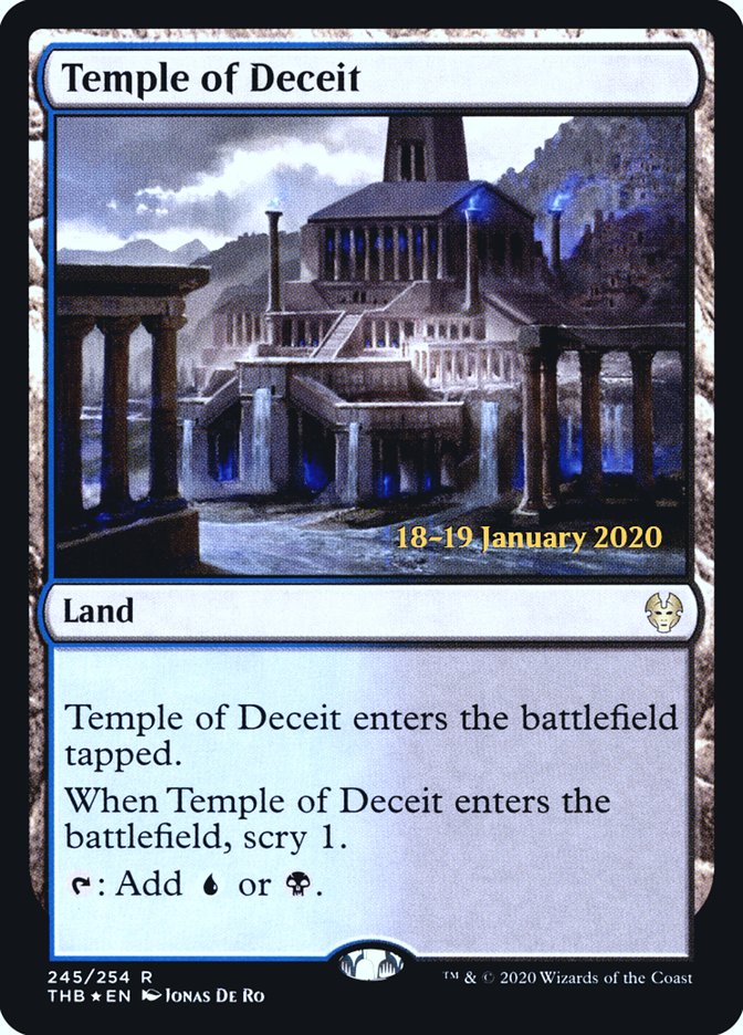 Temple of Deceit [Theros Beyond Death Prerelease Promos] | Tabernacle Games