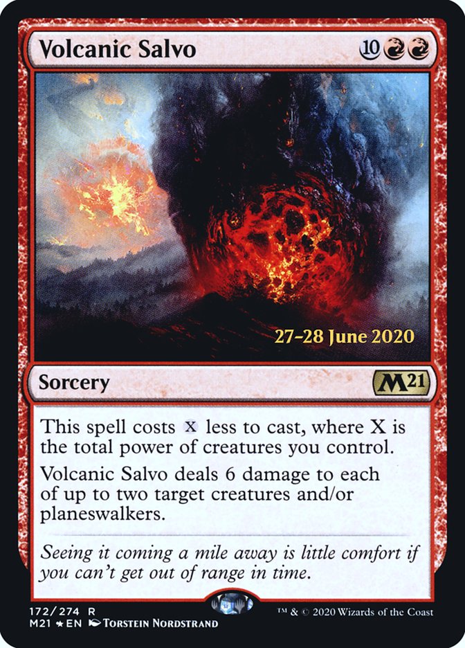 Volcanic Salvo  [Core Set 2021 Prerelease Promos] | Tabernacle Games