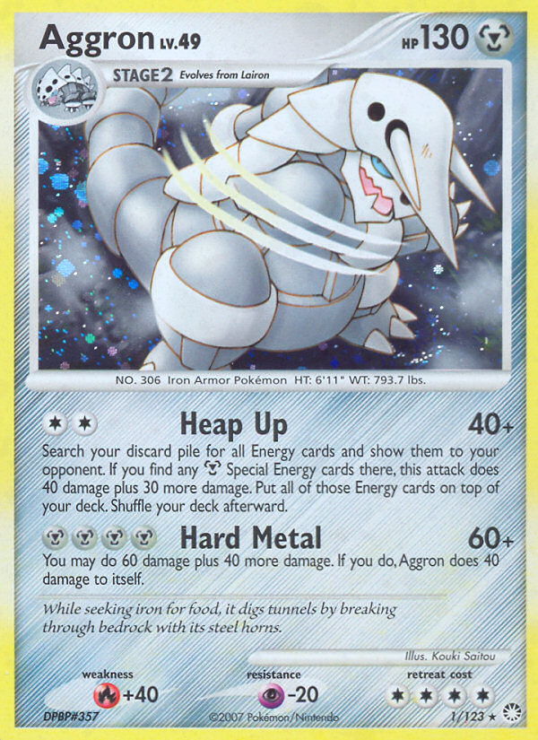 Aggron (1/123) [Diamond & Pearl: Mysterious Treasures] | Tabernacle Games