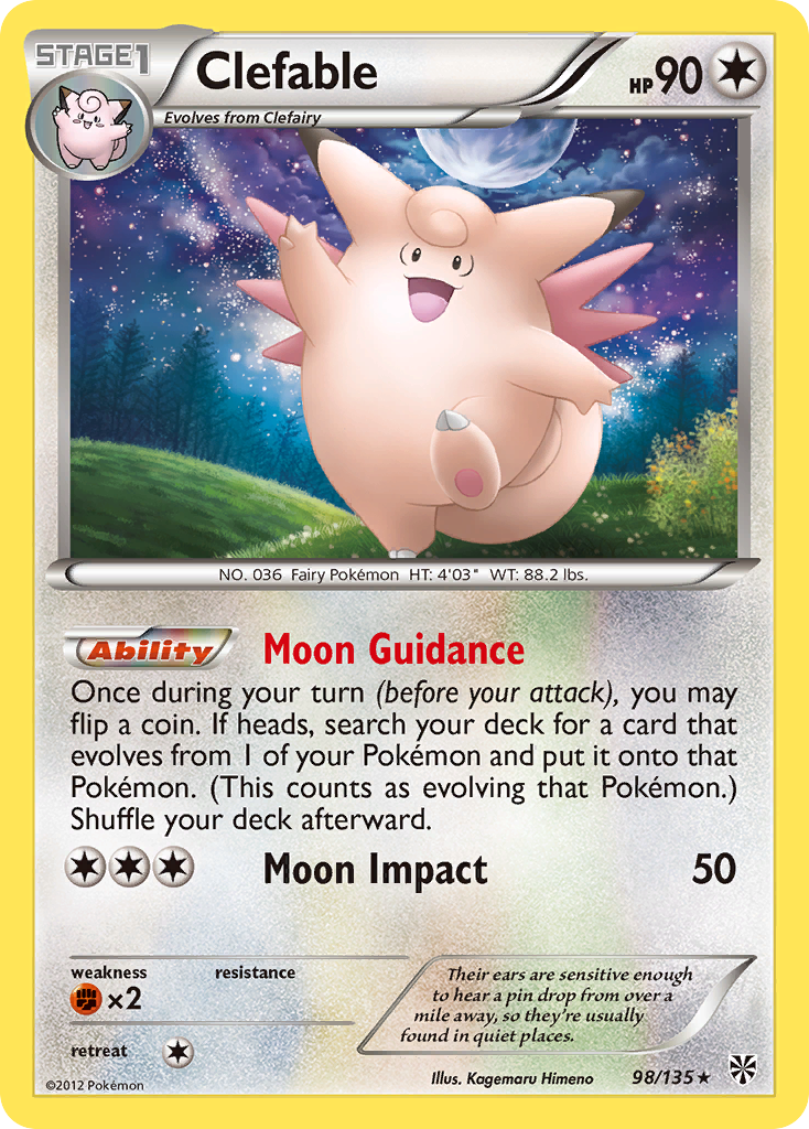 Clefable (98/135) [Black & White: Plasma Storm] | Tabernacle Games