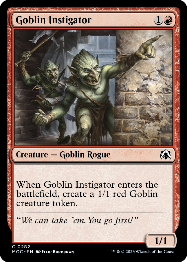 Goblin Instigator [March of the Machine Commander] | Tabernacle Games