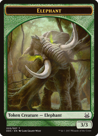 Elephant Token [Duel Decks: Mind vs. Might Tokens] | Tabernacle Games