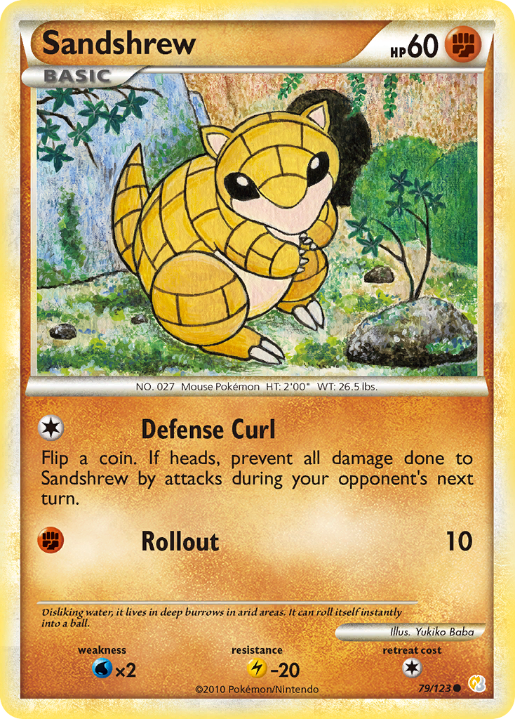 Sandshrew (79/123) [HeartGold & SoulSilver: Base Set] | Tabernacle Games