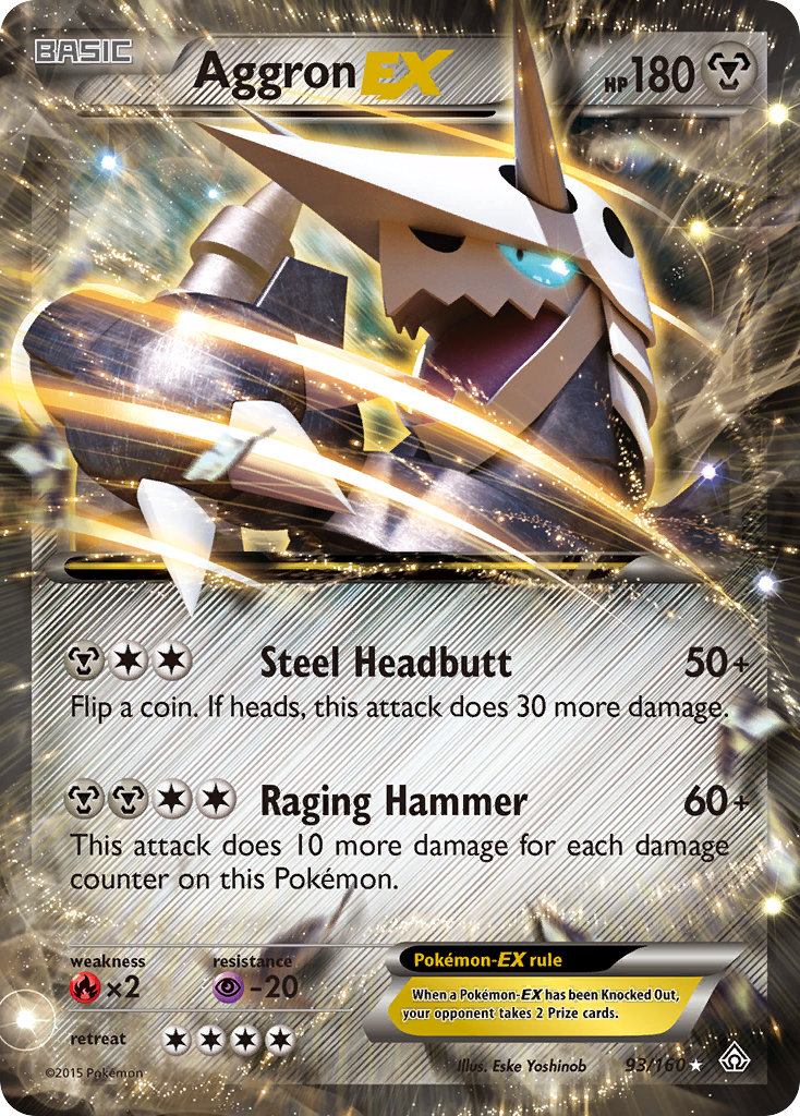 Aggron EX (93/160) [XY: Primal Clash] | Tabernacle Games