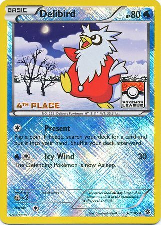 Delibird (38/149) (League Promo 4th Place) [Black & White: Boundaries Crossed] | Tabernacle Games