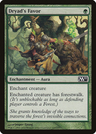 Dryad's Favor [Magic 2011] | Tabernacle Games