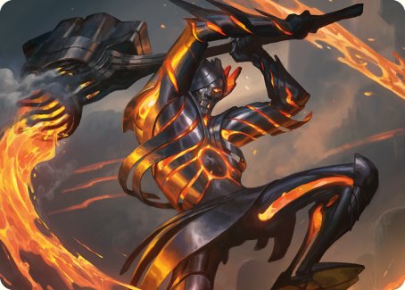 Forgehammer Centurion Art Card [Phyrexia: All Will Be One Art Series] | Tabernacle Games