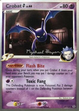 Crobat G LV.44 (47/127) (Happy Luck - Mychael Bryan) [World Championships 2010] | Tabernacle Games