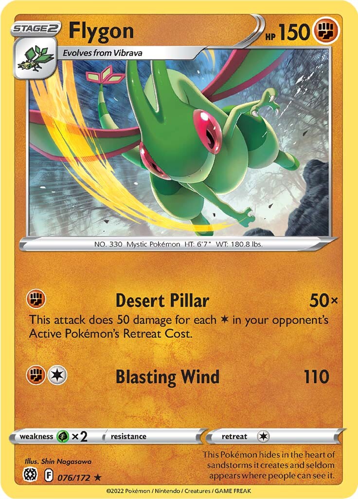 Flygon (076/172) [Sword & Shield: Brilliant Stars] | Tabernacle Games