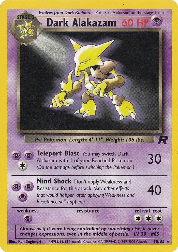 Dark Alakazam (18/82) [Team Rocket Unlimited] | Tabernacle Games