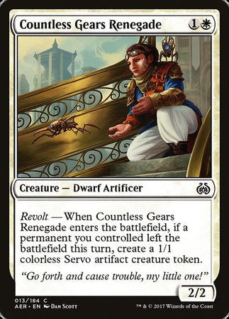 Countless Gears Renegade [Aether Revolt] | Tabernacle Games