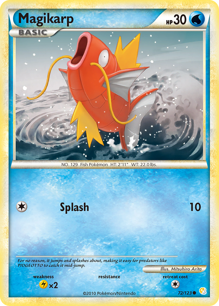 Magikarp (72/123) [HeartGold & SoulSilver: Base Set] | Tabernacle Games