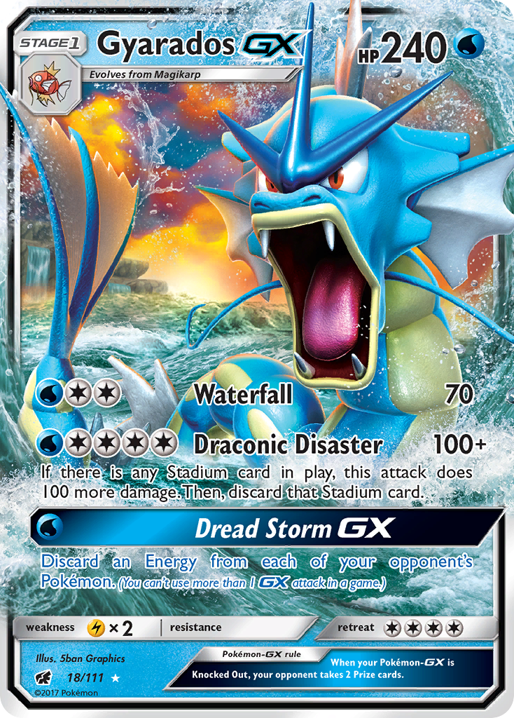 Gyarados GX (18/111) [Sun & Moon: Crimson Invasion] | Tabernacle Games