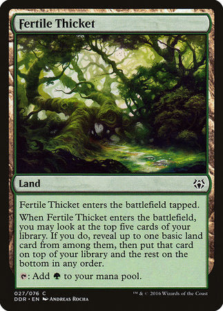 Fertile Thicket [Duel Decks: Nissa vs. Ob Nixilis] | Tabernacle Games