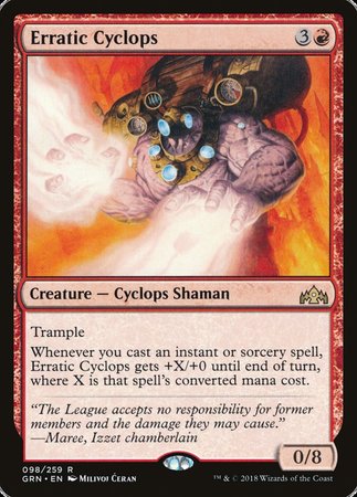 Erratic Cyclops [Guilds of Ravnica] | Tabernacle Games