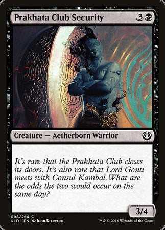 Prakhata Club Security [Kaladesh] | Tabernacle Games