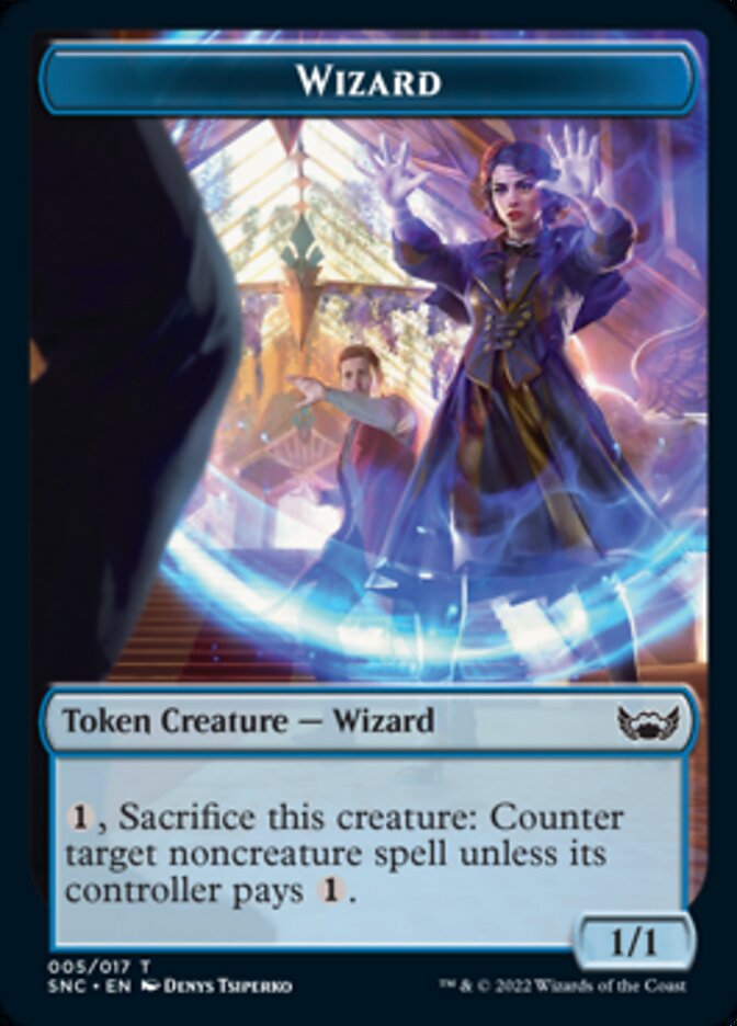 Wizard Token [Streets of New Capenna Tokens] | Tabernacle Games
