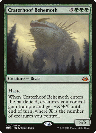 Craterhoof Behemoth [Modern Masters 2017] | Tabernacle Games