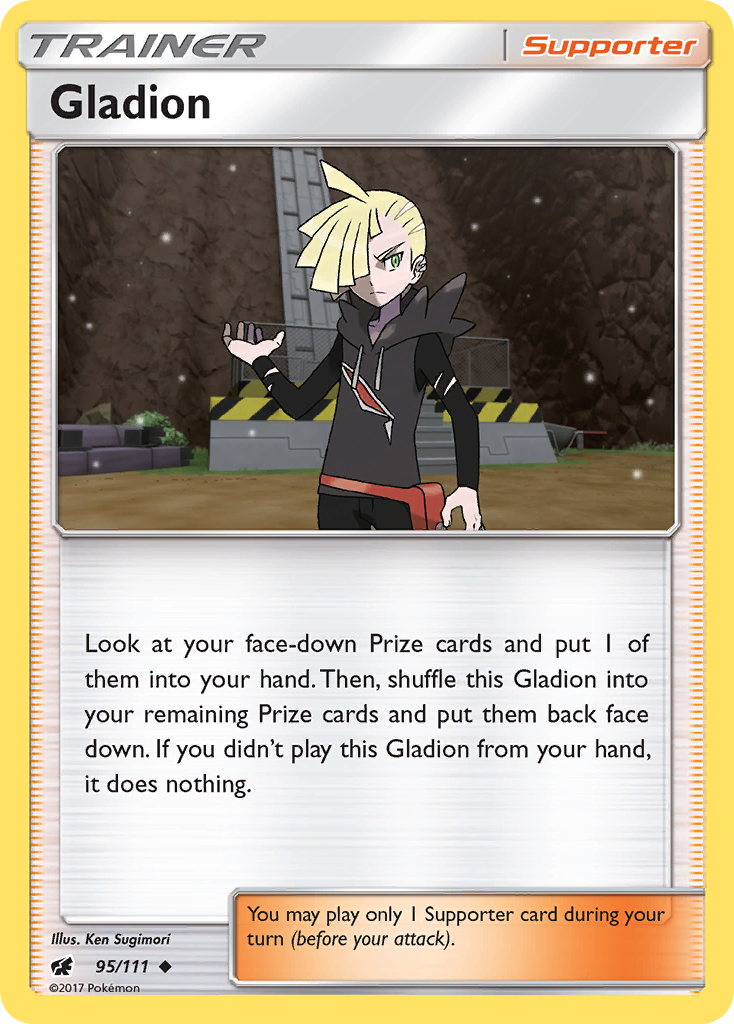 Gladion (95/111) [Sun & Moon: Crimson Invasion] | Tabernacle Games