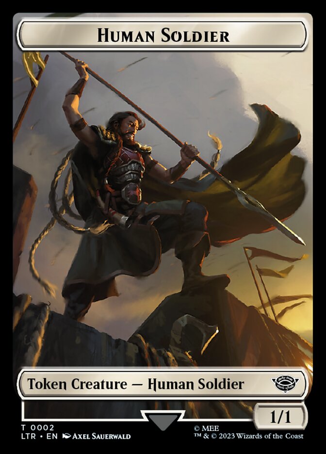 Human Soldier Token (02) [The Lord of the Rings: Tales of Middle-Earth Tokens] | Tabernacle Games