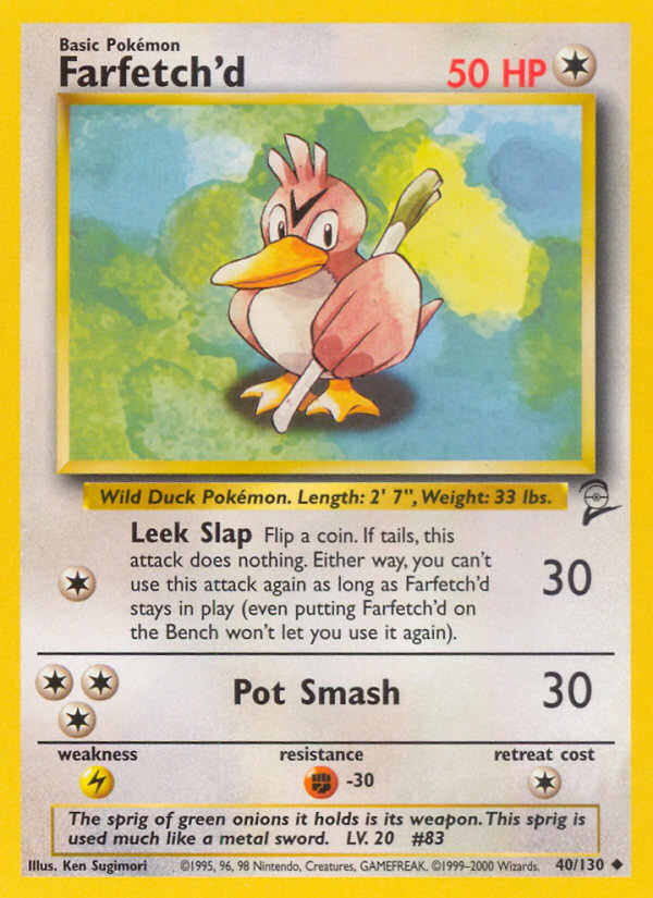 Farfetch'd (40/130) [Base Set 2] | Tabernacle Games