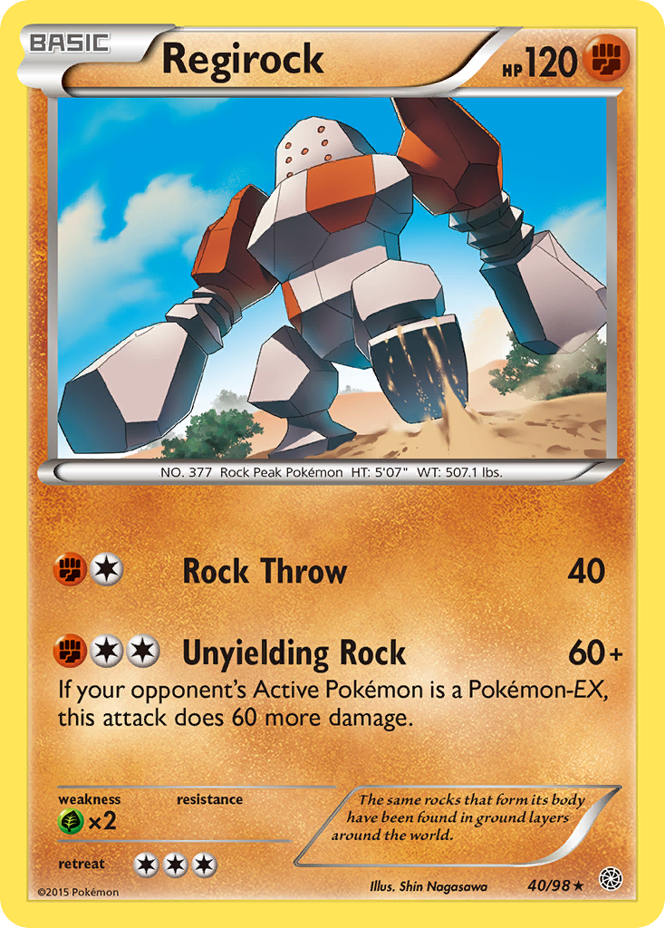 Regirock (40/98) [XY: Ancient Origins] | Tabernacle Games