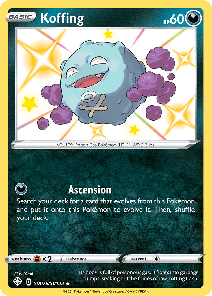 Koffing (SV076/SV122) [Sword & Shield: Shining Fates] | Tabernacle Games