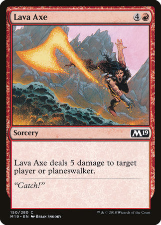 Lava Axe [Core Set 2019] | Tabernacle Games