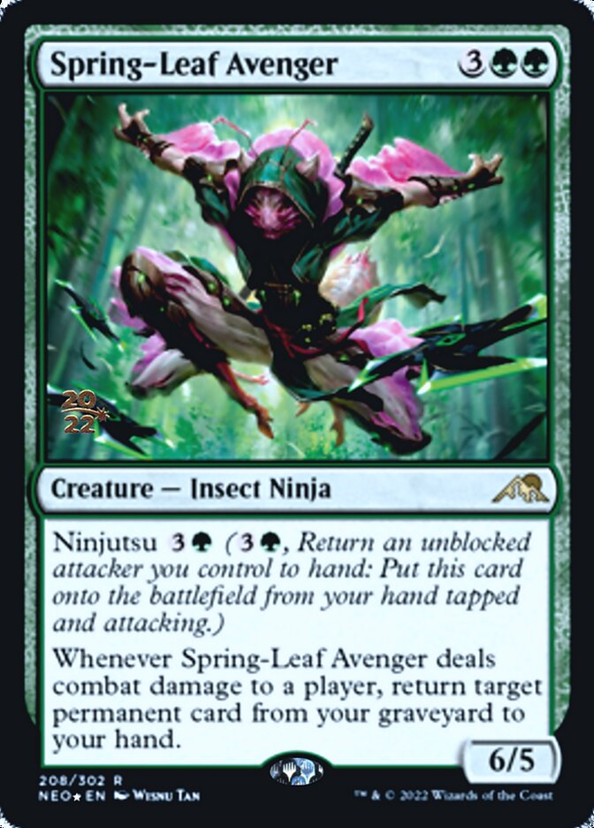 Spring-Leaf Avenger [Kamigawa: Neon Dynasty Prerelease Promos] | Tabernacle Games