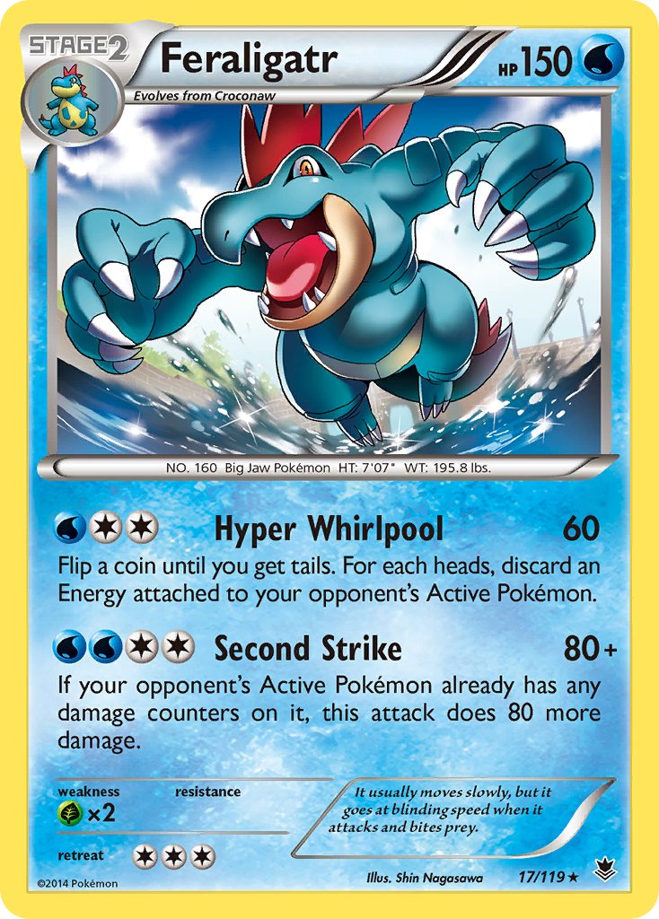 Feraligatr (17/119) (Theme Deck Exclusive) [XY: Phantom Forces] | Tabernacle Games