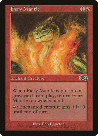 Fiery Mantle [Urza's Saga] | Tabernacle Games