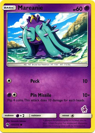 Mareanie (105/214) (Mewtwo Deck) [Battle Academy 2020] | Tabernacle Games