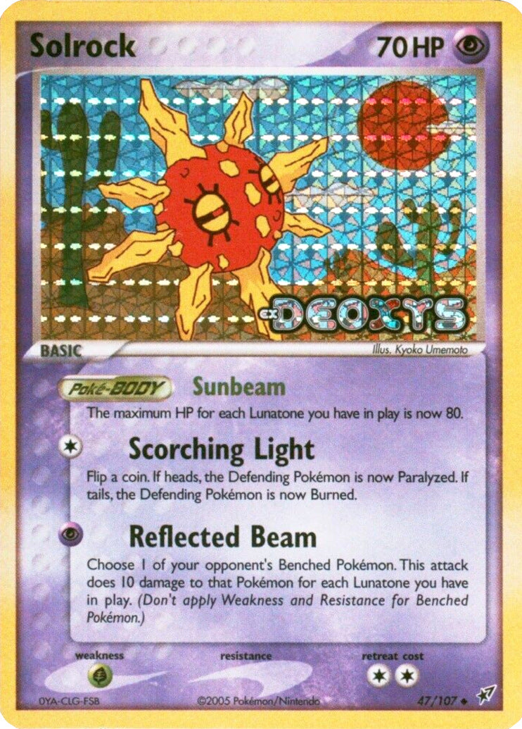 Solrock (47/107) (Stamped) [EX: Deoxys] | Tabernacle Games