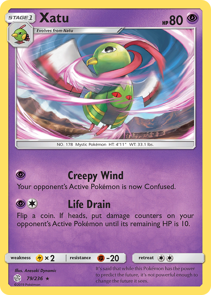 Xatu (79/236) [Sun & Moon: Cosmic Eclipse] | Tabernacle Games