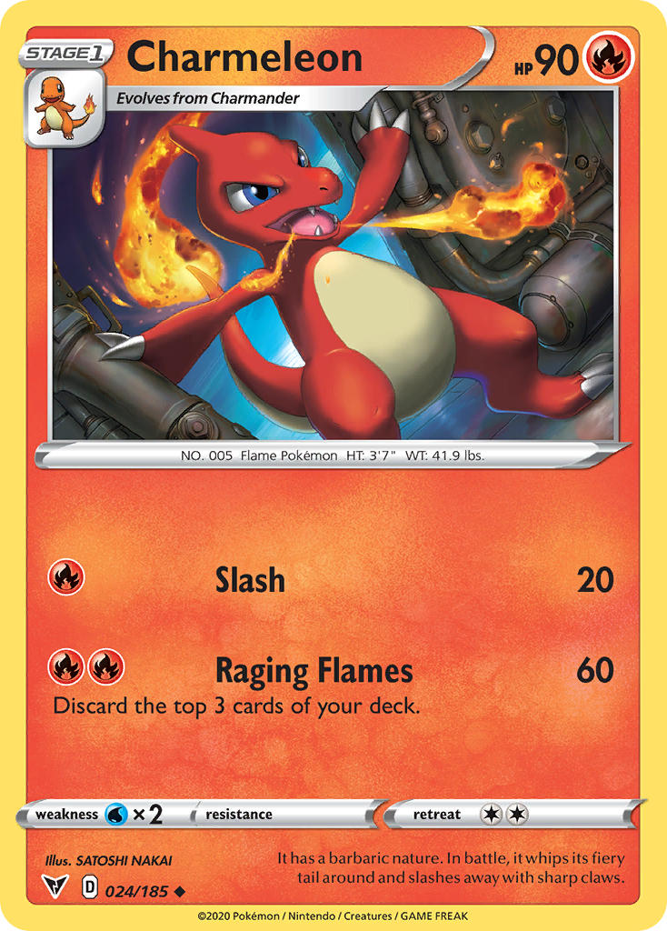 Charmeleon (024/185) [Sword & Shield: Vivid Voltage] | Tabernacle Games